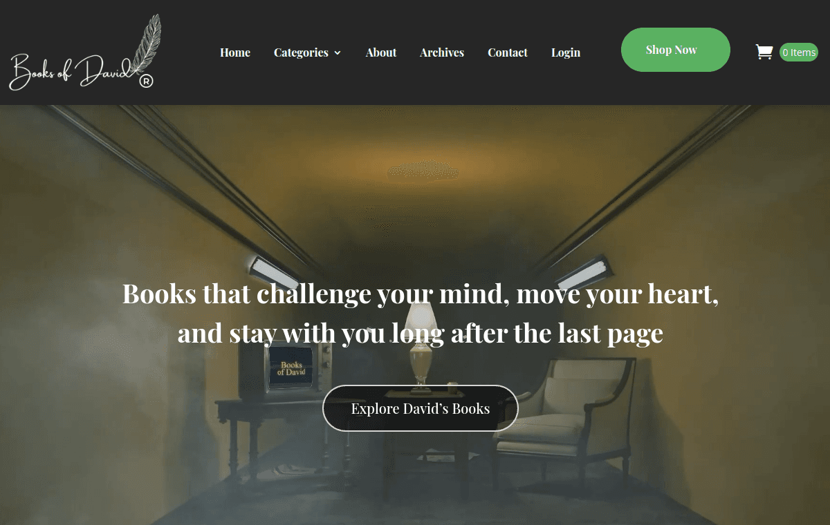 Books of David — Author website by Gavior